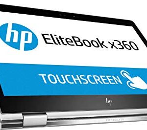 HP Elitebook X360 1030 G2, Windows 10, i7-7600U, 2.8 GHz, Intel HD Graphics 620, 512 GB, Silver (Renewed)