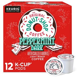the original donut shop peppermint bark coffee, black, 12 k-cup pods, 4.1 oz