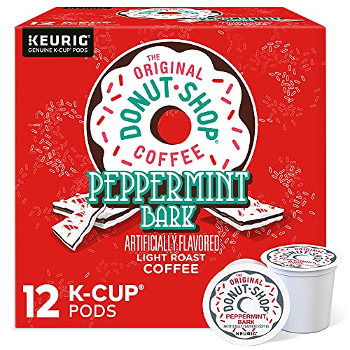 The Original Donut Shop Peppermint Bark Coffee, Black, 12 K-Cup Pods, 4.1 Oz