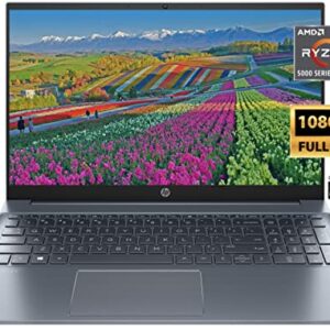 2022 Flagship HP Pavilion 15.6" FHD 1080P IPS Laptop, 8-Core AMD Ryzen 7-5700U (Upto 4.3GHz, Beat i7-1180G7), 64GB RAM, 1TB SSD, Webcam, WiFi 6, Long Hour Battery, Audio B&O, Win11+Accessory