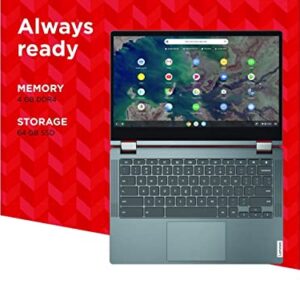 Lenovo Chromebook Flex 5 13" FHD IPS Touchscreen 2-in-1 Laptop, Intel Core i3-10110U, 4GB DDR4, 64GB eMMC, MicroSD Card Reader, Webcam, WiFi,BT, Backlit Keyboard, Chrome OS/ GCube 64GB Micro SD Card