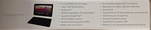 RCA Maven Pro11.6-inch 32GB Tablet with Detachable Keyboard, Black (Quad Core 32GB,1GB RAM, HDMI, Bluetooth, WiFi, Android 6.0 M