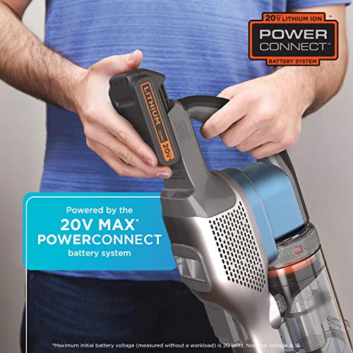 BLACK+DECKER Powerseries Extreme Cordless Stick Vacuum Cleaner, Blue (BSV2020G)
