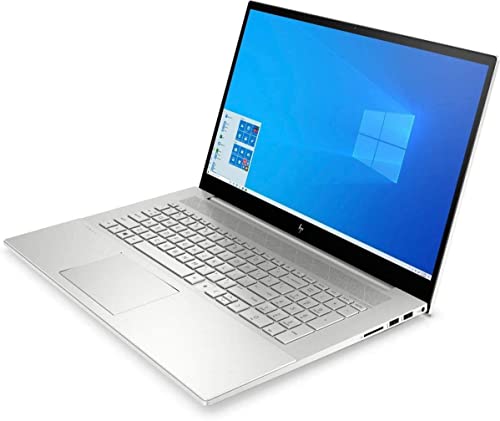 New HP Envy 17 Laptop, 17.3'' FHD Touchscreen Display, Intel Core i7-1165G7, 32GB RAM 1TB PCIe NVMe M.2 SSD+1TB HDD, Wi-Fi, Bluetooth, Webcam, Backlit Keyboard, Fingerprint Reader, Silver