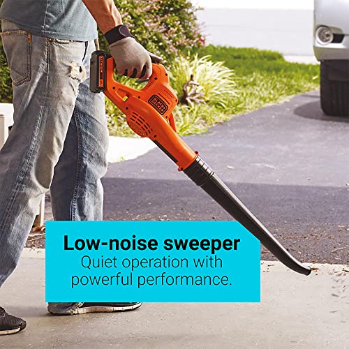 BLACK+DECKER 20V MAX* POWERCONNECT 10 in. 2in1 Cordless String Trimmer/Edger + Sweeper Combo Kit (LCC222)