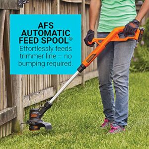 BLACK+DECKER 20V MAX* POWERCONNECT 10 in. 2in1 Cordless String Trimmer/Edger + Sweeper Combo Kit (LCC222)