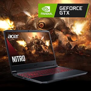 Acer Nitro 5 AN515-45-R83Z Gaming Laptop, AMD Ryzen 5 5600H Hexa-Core Processor | NVIDIA GeForce GTX 1650 | 15.6" FHD 144Hz IPS Display | 8GB DDR4 | 256GB NVMe SSD | WiFi 6 | Backlit Keyboard