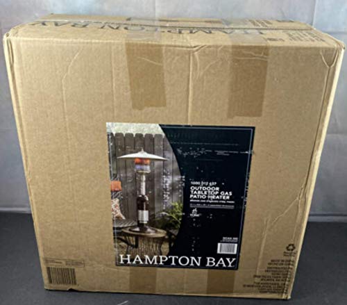 Hampton Bay Tabletop Propane Gas Patio Heater 11,000 BTU Stainless Steel