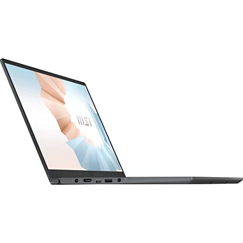 MSI Modern 15 Thin and Light Daily Laptop: 15.6" FHD 1080p, Ryzen5-5500U, UMA, 8GB, 256GB SSD, Win10PRO, Carbon Gray (A5M-071)