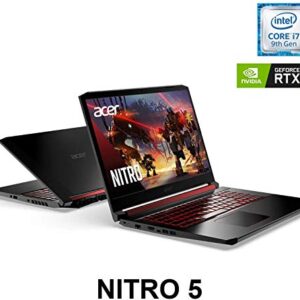 Acer Nitro 5 17.3 Inch Laptop, FHD IPS 144Hz Gaming Display, Intel Core i5-12500H, NVIDIA GeForce RTX 3050, 8GB RAM, 512GB SSD, Wi-FI 6, Win 11, Bundle with JAWFOAL
