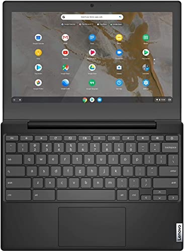 2022 Newest Lenovo Chromebook 3 11 11.6'' Laptop for Business and Student, Intel Celron N4020(up to 2.8GHz), 4GB RAM, 320GB Space(64GB eMMC+256GB Card), Webcam, USB Type-C, Wifi,Chrome OS,Black+JVQ MP