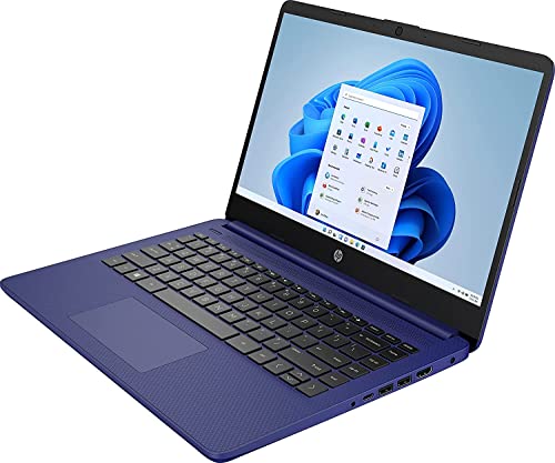HP Laptop 14-cf2703ds 14" HD (1366 x 768) Intel Celeron N4120, Intel UHD Graphics 600, 4GB DDR4 RAM, 64GB eMMC Storage, Windows 11 Home, Royal Blue (Renewed)