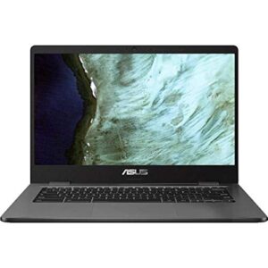 Asus Chromebook C423NA-BCLN5 14" 4GB 32GB Intel Celeron N3350 X2 2.4GHz Chrome OS, Gray (Renewed)