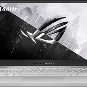 Asus ROG Zephyrus G14 VR Ready Gaming Laptop, 14" 144Hz Full HD IPS Display, 8 Cores AMD Ryzen 9 5900HS,NVIDIA GeForce RTX 3060, Moonlight White-Tikbot Accessories (16GB RAM |1TB PCIe SSD)