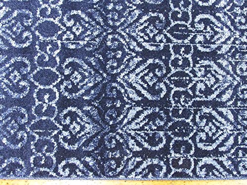 Unique Loom Del Mar Collection Area Rug-Transitional Inspired with Modern Contemporary Design, Rectangular 9' 0" x 12' 2", Blue/Navy Blue