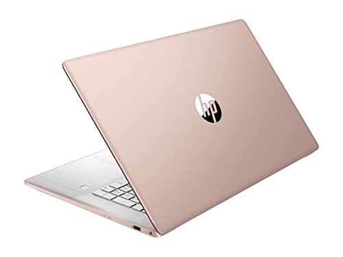 2021 Newest HP Pavilion 17 Laptop, 17.3" HD+ Touchscreen Screen, AMD Ryzen 3 5300U(Beats i7-8265U), 16 GB RAM, 512GB PCIe NVMe SSD, Long Battery Life, Webcam, Mics, WiFi, Windows 10 Home, Rose Gold