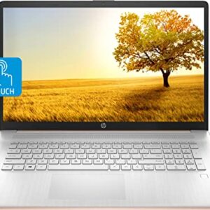 2021 Newest HP Pavilion 17 Laptop, 17.3" HD+ Touchscreen Screen, AMD Ryzen 3 5300U(Beats i7-8265U), 16 GB RAM, 512GB PCIe NVMe SSD, Long Battery Life, Webcam, Mics, WiFi, Windows 10 Home, Rose Gold