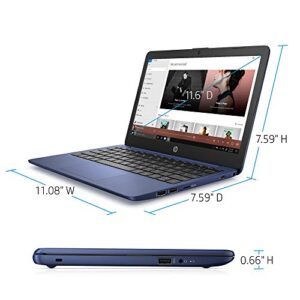 HP Stream 11.6-inch HD Laptop, Intel Celeron N4000, 4 GB RAM, 32 GB eMMC, Windows 10 Home in S Mode with Office 365 Personal for 1 Year (11-ak0010nr, Royal Blue)