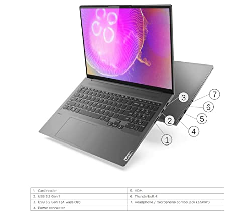 Lenovo 2023 Slim 7 Laptop 16" 2.5K 120Hz Touchscreen 14-Core Intel 12th Core i7-12700H Arc A370 Graphics 16GB RAM 2TB SSD WI-FI 6E Thunderbolt 4 Backlit Keyboard Windows 11 w/ RATZK 32GB USB