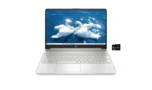 hp 15.6″ fhd touchscreen laptop computer, intel core i5 1035g1 (beat i7-7500u), 12gb ddr4 ram 256gb pcie ssd wifi silver, windows 10 home, goldoxis 32gb sd card