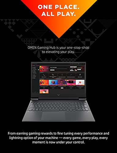 Victus 16 Laptop, NVIDIA GeForce RTX 3050, AMD Ryzen 5 5600H Processor, 8 GB RAM, 512 GB SSD, 16.1” Full HD IPS Display, Windows 10 Home, Backlit Keyboard, OMEN Gaming Hub (16-e0010nr, 2021)