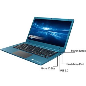 Gateway 11.6" Ultra Slim Notebook Laptop Computer, Blue, Intel Celeron N4020 Processor, 4GB LPDDR4 RAM, 64GB eMMC, Bluetooth, Webcam, Windows 10 S, Office 365 Personal 1-Year, BROAGE 64GB Flash Drive