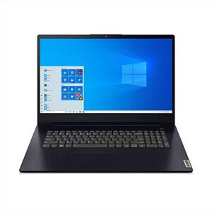 lenovo ideapad 3 laptop, 17.3″ hd+ display, amd ryzen 5 5500u, 8gb ram, 512gb storage, amd radeon 7 graphics, windows 10 home, abyss blue