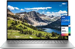newest dell inspiron 7000 2-in-1 convertible laptop, 17″ qhd+ 2k touch display, intel core i7-1165g7, 32 gb ram, 1tb pcie ssd, intel iris xe, webcam, backlit kb, fp reader, windows 10, silver
