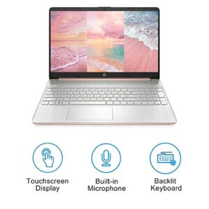 HP 15.6" Touchscreen Laptop with Backlit Keyboard, 15.6-inch HD Touchscreen Display, AMD Dual-core Processor, AMD Radeon Graphics, Thin & Portable, Windows 10 Home(8GB RAM | 256GB SSD)