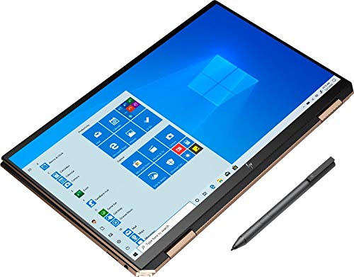 HP Newest Spectre x360 13t (10th Gen Intel i7-1065G7, 16GB, Precision, WiFi 6 AX, with Stylus Pen, 2-in-1, B&O, 3 Years McAfee Security, Windows 10 Professional, Warranty) Nightfall Black