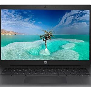 2022 Newest HP 14" Flagship Chromebook, AMD Processor, 8GB LPDDR4, 32GB Storage, Chrome OS, Dale Black (Renewed) (Dale Black)