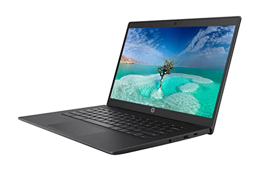 2022 Newest HP 14" Flagship Chromebook, AMD Processor, 8GB LPDDR4, 32GB Storage, Chrome OS, Dale Black (Renewed) (Dale Black)