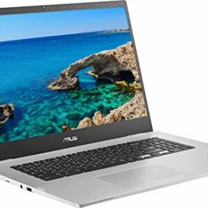 ASUS 2022 Chromebook 17.3 Inch FHD Laptop, Intel Celeron N4500 Up to 2.8Ghz, 4GB DDR4 RAM, 128GB Storage, USB C, Wifi6, 17hours Battery Life, Bluetooth5.2, Webcam, Chrome OS