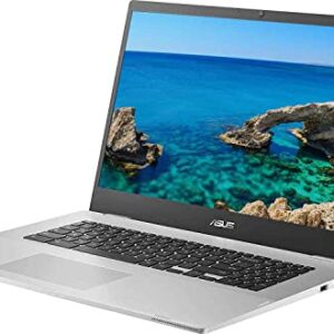 ASUS 2022 Chromebook 17.3 Inch FHD Laptop, Intel Celeron N4500 Up to 2.8Ghz, 4GB DDR4 RAM, 128GB Storage, USB C, Wifi6, 17hours Battery Life, Bluetooth5.2, Webcam, Chrome OS