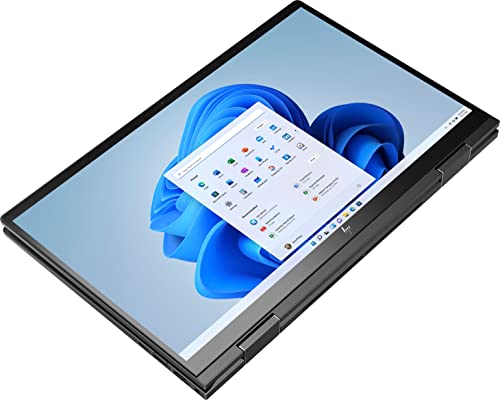 HP Envy X360 2-in-1 15 15.6" FHD Touchscreen Laptop Computer, 6-Core AMD Ryzen 5 5625U, 8GB RAM 256GB PCIe SSD, Backlit Keyboard, Convertible, Fast Charge, Windows 11 Home, Nightfall Black, w/Hub