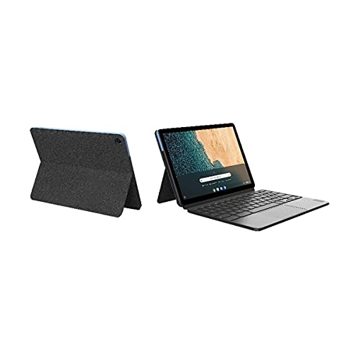 Lenovo Duet 2-in-1 Chromebook, 10.1" FHD (1920 x 1200) Touchscreen, Laptop or Tablet Mode, USI Pen Included, 4GB RAM, 128GB Storage, Integrated Graphics, Chrome OS, ZA6F0075US, Ice Blue + Iron Grey