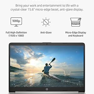 HP 15 Laptop, AMD Ryzen 3 Processor, 8 GB RAM, 256 GB SSD, 15.6” Full HD Windows 10 Home in S Mode, Lightweight Computer With Webcam and Dual Mics, Work, Study, & Gaming (15-ef1050nr, 2021)