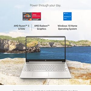 HP 15 Laptop, AMD Ryzen 3 Processor, 8 GB RAM, 256 GB SSD, 15.6” Full HD Windows 10 Home in S Mode, Lightweight Computer With Webcam and Dual Mics, Work, Study, & Gaming (15-ef1050nr, 2021)