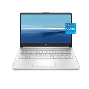 hp 2023 newest 14 laptop, 14 inch display, intel core i5-1135g7 processor, 32gb ram, 1tb ssd, intel iris xe graphics, bluetooth, webcam, windows 11 home, natural silver, bundle with cefesfy