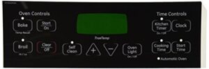 general electric wb27t11005 range/stove/oven overlay , black