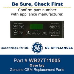 General Electric WB27T11005 Range/Stove/Oven Overlay , Black