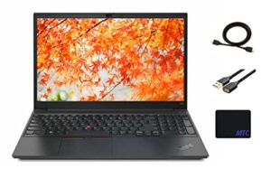 lenovo thinkpad e15 gen 3 15.6″ fhd laptop, amd ryzen 7-5700u(up to 4.3 ghz), octa-core(8-cores), 40gb ddr4 ram, 2tb pcie ssd, amd radeon graphics, windows 10/11 pro, black, with mtc pc accessories
