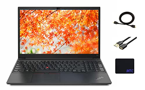 Lenovo ThinkPad E15 Gen 3 15.6" FHD Laptop, AMD Ryzen 7-5700U(up to 4.3 GHz), Octa-Core(8-Cores), 40GB DDR4 RAM, 2TB PCIe SSD, AMD Radeon Graphics, Windows 10/11 Pro, Black, with MTC PC Accessories