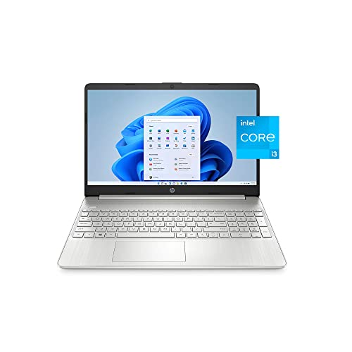 HP Newest Laptop, 15.6" HD Screen, Intel Core i3-1115G4 (up to 4.1 GHz) Processor, 32GB RAM, 512GB SSD, USB-C, HDMI, Windows 11 Home, Silver, JVQ MP