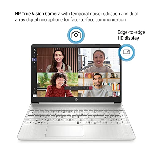 HP Newest Laptop, 15.6" HD Screen, Intel Core i3-1115G4 (up to 4.1 GHz) Processor, 32GB RAM, 512GB SSD, USB-C, HDMI, Windows 11 Home, Silver, JVQ MP