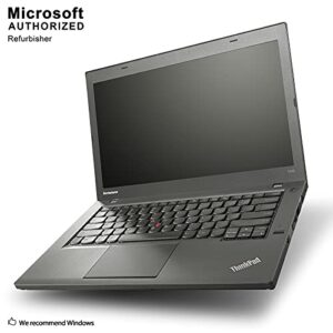 Lenovo Thinkpad T440 Ultrabook, 14 Inch Display, Intel Core 4th Gen i5-4300U 1.9GHz, 8GB RAM, 500GB, USB 3.0, WiFi, Windows 10 Professional (Renewed)