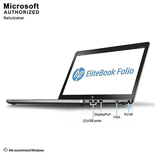 HP EliteBook Folio 9470M 14in Intel Core i5-3427U 1.8GHz 8GB 180GB SSD Windows 10 Pro (Renewed)