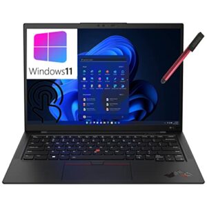 2023 lenovo thinkpad x1 carbon gen 10 14″ touchscreen wuxga 400nits business laptop, 12th gen intel 12 cores i7-1260p, 16gb lpddr5 ram, 2tb pcie ssd, wifi 6, bt 5.1, windows 11, broag 64gb flash drive