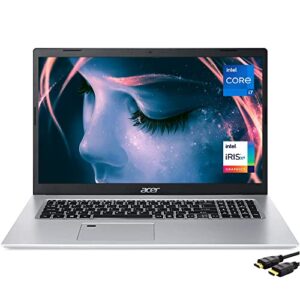 Acer Aspire 5 17.3" FHD IPS Premium Business Laptop, 11th Gen Intel Core i7-1165G7 Processor Upto 4.7Mhz, Intel Iris Xe Graphics, Backlit KB, Fingerprint, RJ-45, Win11 Home(20GB|1024GB SSD)