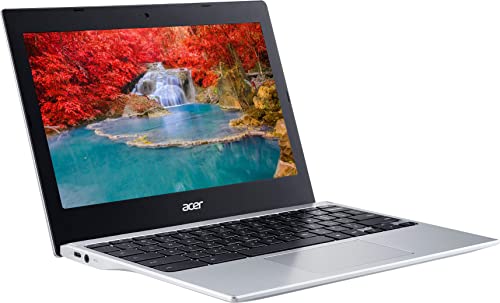 2022 Flagship Acer 311 Chromebook 11.6" HD Display Laptop Computer, MediaTek MT8183C 8-Core Processor, 4GB LPDDR4X, 32GB eMMC, WiFi 5, Webcam, Bluetooth, Chrome OS, Silver w/ GM Accessories